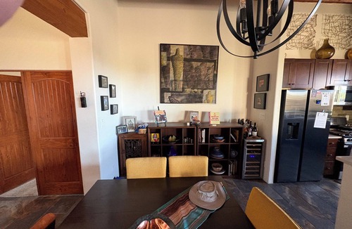 Santa Fe House | Enjoy the ambiance of a Santa Fe house with owner-collected Native American art.