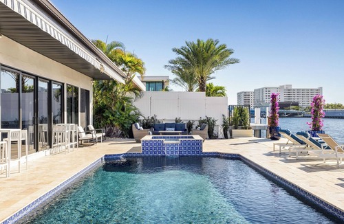 Lauderdale-by-the-Sea House | Enjoy the Intracoastal Views! Private Pool+Hot Tub - Walk to Beach&Town