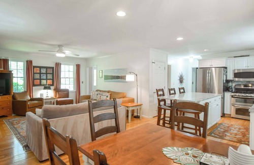 Northwest Harwich House | Fire Pit, Walk to Long Pond, Dogs Welcome!