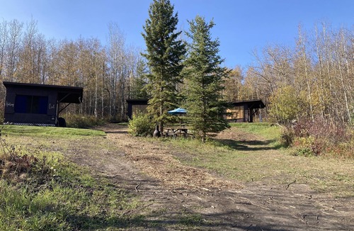 Griesbach Ski Chalet | Foxy Den Chalet Cabin - 1 room Nestled in the valley Pet friendly! Off grid camp