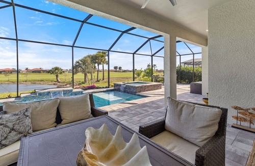 Naples House | Golf Estates gated community. Enjoy luxurious living with lake view