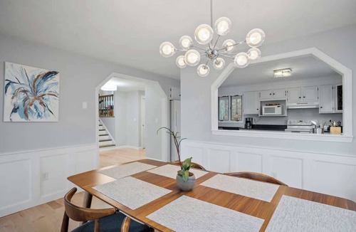 Alton House | Halfmoon Lake 4BR Home w Game Room, Deck, Dock!