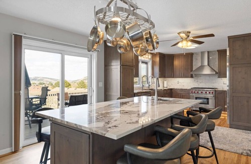 Rapid City House | Heated pool, views, chef`s kitchen, 3 levels