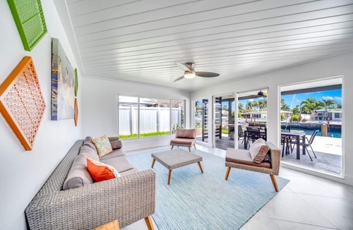 Garden Isles House | Heated Pool! Waterfront+Kayaks! 1 Mile To Beach!