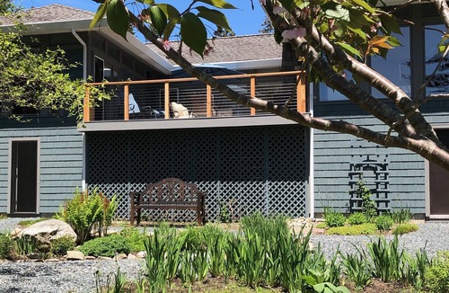 Bernard House | House with Water View and Fireplace on Deck