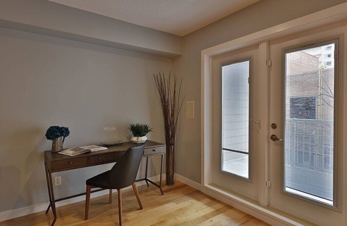 Downtown Edmonton Apartment | Ice District 2 Kings Underground Park Patio