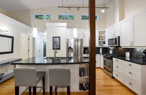 Regional District of Nanaimo House | Island Beach House at Rathtrevor, Tucked in the forest and steps to the beach