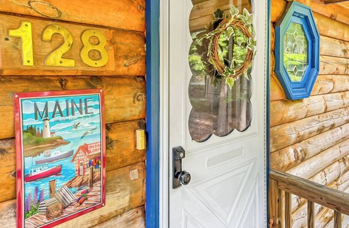 East Holden Cabin | Kayaks | Lakefront Maine Log Cabin | A/C