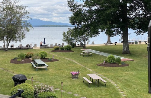 Gilford Condo | Lake view, Private Beach, Private concert entrance, pool, Gunstock ski resort