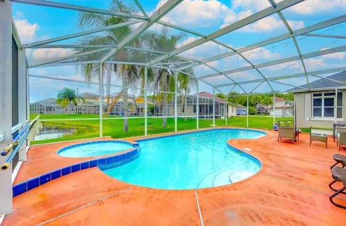 Meadow Woods House | Lake View Private Pool Home Near Disney and Airport