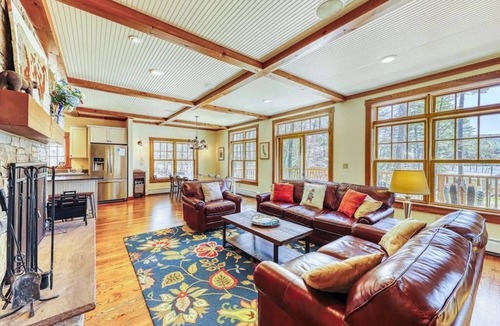 Ludlow House | Lakefront home with amazing views, fireplace, firepit, & gas grill