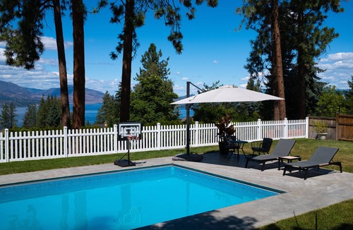 Southwest Mission House | Lakeview Summer Family Home with Pool & Hot Tub!