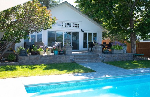 Southwest Mission House | Lakeview Summer Family Home with Pool & Hot Tub!