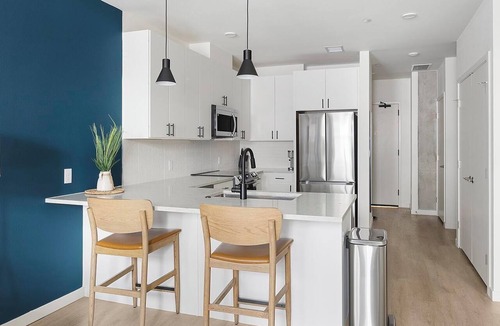 Civic Center Apartment | Landing | Stylish 1BD, Rooftop Lounge, Gym