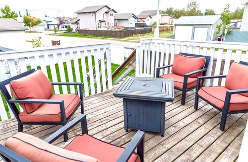 Grande Prairie House | Large group welcome house, 4 beds & fenced backyard