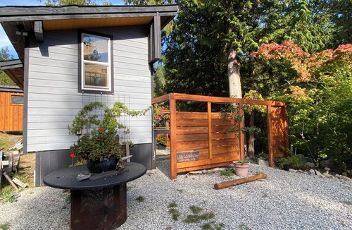 Sunshine Coast Cabin | Little Cabin with cedar sauna, Nestled amongst cedars on a quiet acreage.