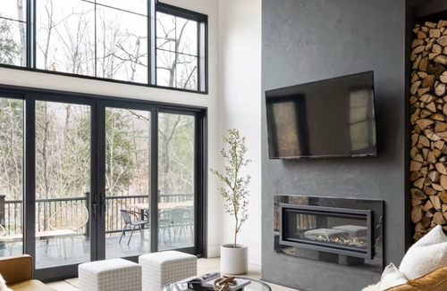 Lincoln House | Lux 5BR South Peak Loon - riverfront w swimming and beach - hot tub - pets ok