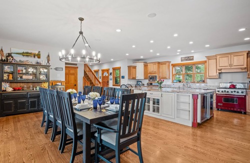 Moultonborough House | Luxury Lakefront w/Hot Tub, Beach, Mountain Views!
