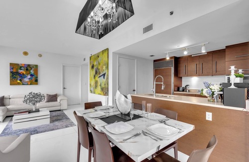 Downtown Miami Apartment | Luxury Waterfront Condo In The Urban Oasis At Icon-Brickell, W Resort Free SPA