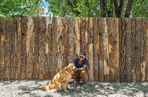 Taos Cabin | LUXX Space Cabin Tiny House with rooftop deck, private fenced patio.