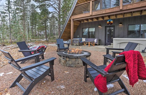 Deadwood Cabin | Modern Lead A-Frame w/Hot Tub: Hike, Bike & ATV!