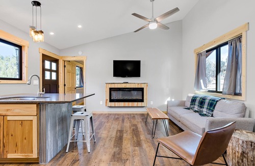 Hill City Cabin | Modern rustic design with upscale finishes and 2 bedrooms.