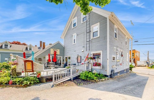 Boothbay Harbor House | Nautical vacation rental in in walkable downtown with harbor view, grill & deck