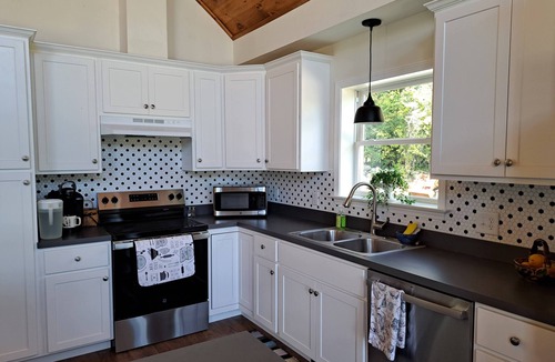 Lake George House | New 4-bedroom, A-frame, ranch home on wooded property minutes from Lake George