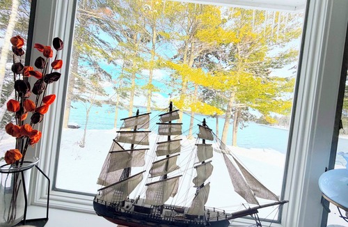 Hancock House | Newly Listed Oceanfront Gem! 'Whale Rock Haven' Taunton Bay 30 Min to Bar Harbor