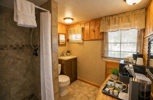 Dubois Cabin | Pet-Friendly Cabin - Queen Beds, Hot Tub, Free Parking & Scenic River Setting
