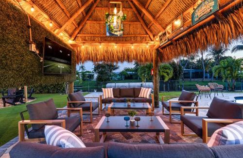 Lake Clarke Shores House | Pool, Hot Tub, Soccer Field, Tiki Hut, Sauna
