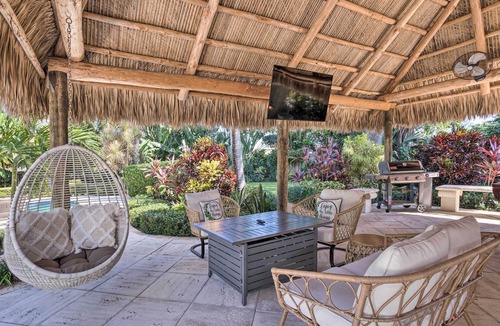 Florida North Atlantic Coast House | Poolside Paradise w/Tropical Hut in Palm Beach