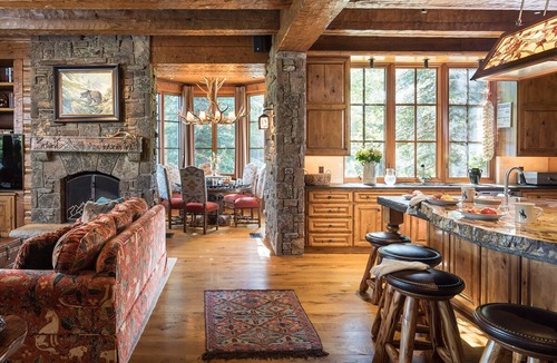 Moose Wilson Road Villa | Private, stately lodge nestled near the banks of the Snake River