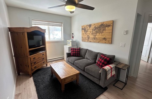 Fernie Hotel | Private Suite with Mountain Views & Living Area
