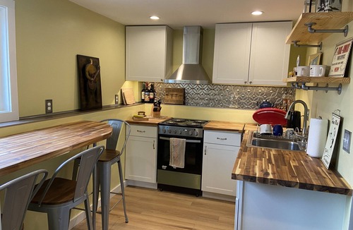 South End House | Quiet Vaulted Private Home, heart of popular south end.