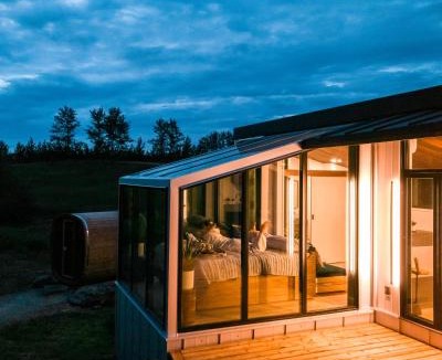 Central Alberta Apartment | Refuge Bay Caelum Cabin Luxury Off Grid Escape