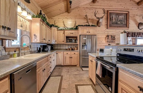 Alpine Village House | Remodeled, Dog-Friendly Cabin w/Large Fenced Yard, WiFi & W/D - Great for ATVs