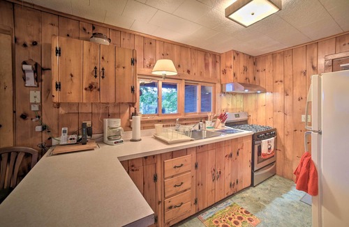 Lake Luzerne Cabin | Riverfront Escape w/Dock: 19 Mi to Saratoga!