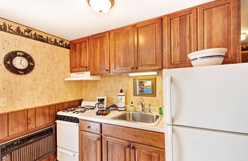 Eagle River Condo | Rustic & convenient mountain condo w/gas fireplace & lake views