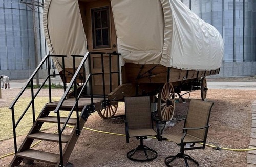 Pinnacles Entrance Badlands House | Rustic Covered Glamping Wagons with Modern Comforts Near Wall Drug – Wall, South Dakota