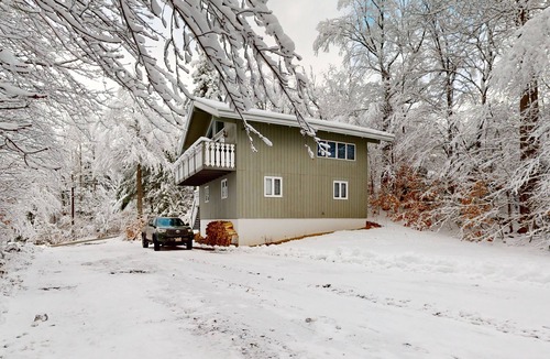 Bartlett House | Secluded 2-story home with wood fireplace, deck, grill, fast WiFi, & streaming