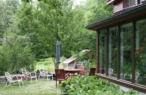 Washington House | Shingle style, Timber Frame, Berkshire Cottage beside babbling brook