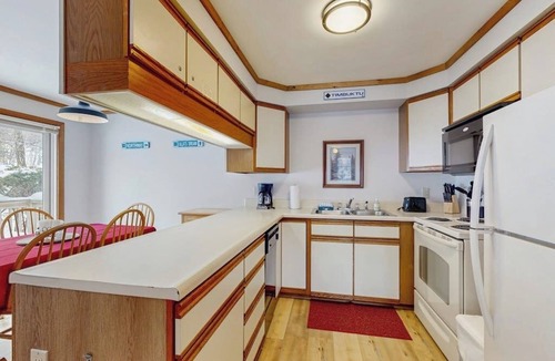 North Troy Condo | Ski-in/ski-out condo w/balcony, gas fireplace, mountain views, w/d, wifi