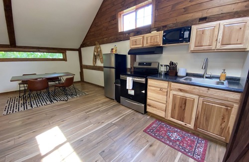 Northfield House | Skylight Barn Retreat w/Hot Tub Near Highland