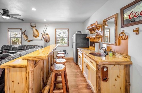 South Fork House | Spacious home with hot tub, gas grill, fireplace, & washer/dryer