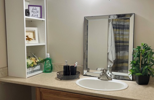 Camrose House | Spacious house with plenty of room to relax.