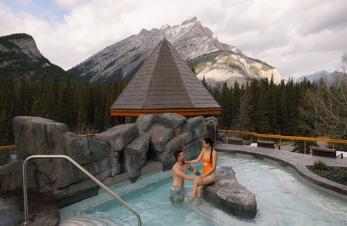 Banff Apartment | Spacious King Condo | Fireplace + Balcony