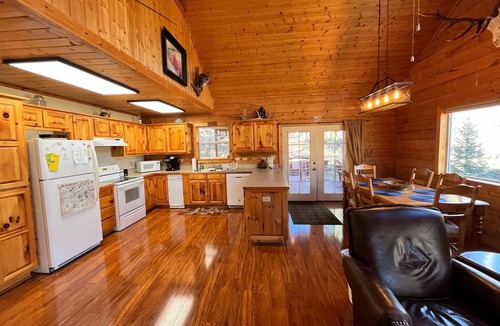 Lake City House | Spacious log cabin with a private gazebo view of Red Mountain!