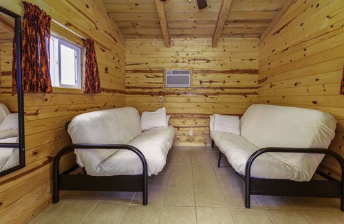 Sturgis Cabin | Sturgis SD. Camping Cabin with 2 Full Size Futons in Beautiful Blackhills