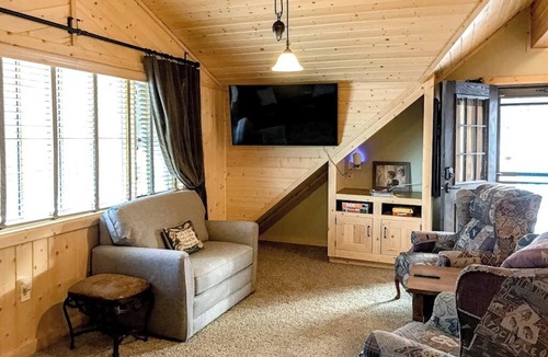 South Fork Apartment | Sun-filled mountain studio with deck, fireplace, & views- near skiing & trails